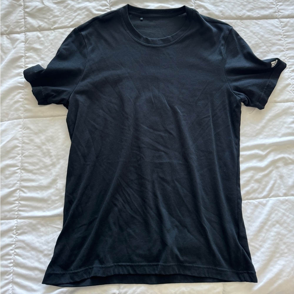 Adidas Men’s L Black Cotton Short Sleeve T-Shirt